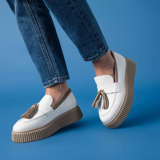 Lorenzo Mari Mocassino Sally Off white Promozione Limitata