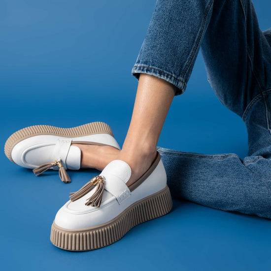 Lorenzo Mari Mocassino Sally Off white Promozione Limitata