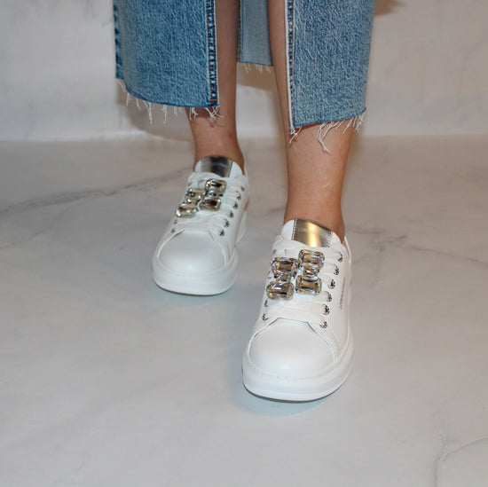 Lorenzo Mari Sneaker Jasmine Bianca Liquidazione