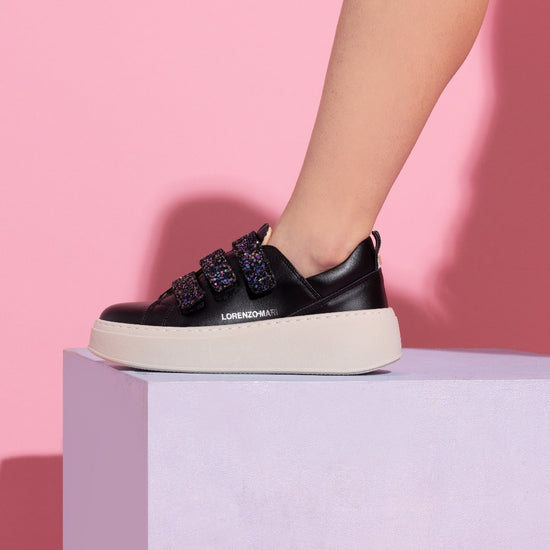 Lorenzo Mari Sneakers Flora Black Sconti VIP