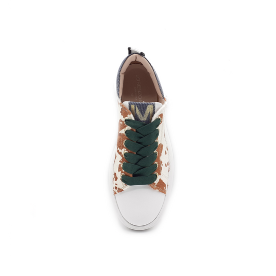 Lorenzo Mari Sneaker JOY Mucca bianco/cuoio Discount Store per i nuovi prodotti