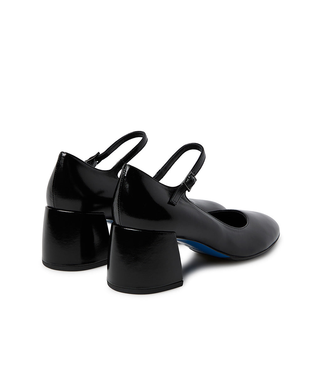 Loriblu Décolleté Mary Jane in pelle lucida nera con cinturino In Saldo