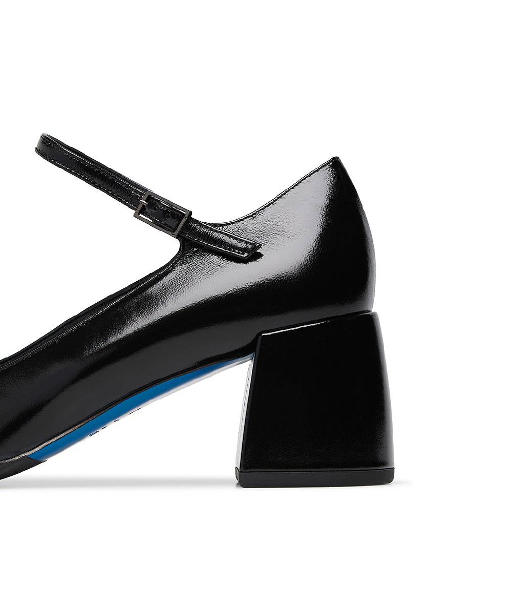 Loriblu Décolleté Mary Jane in pelle lucida nera con cinturino In Saldo