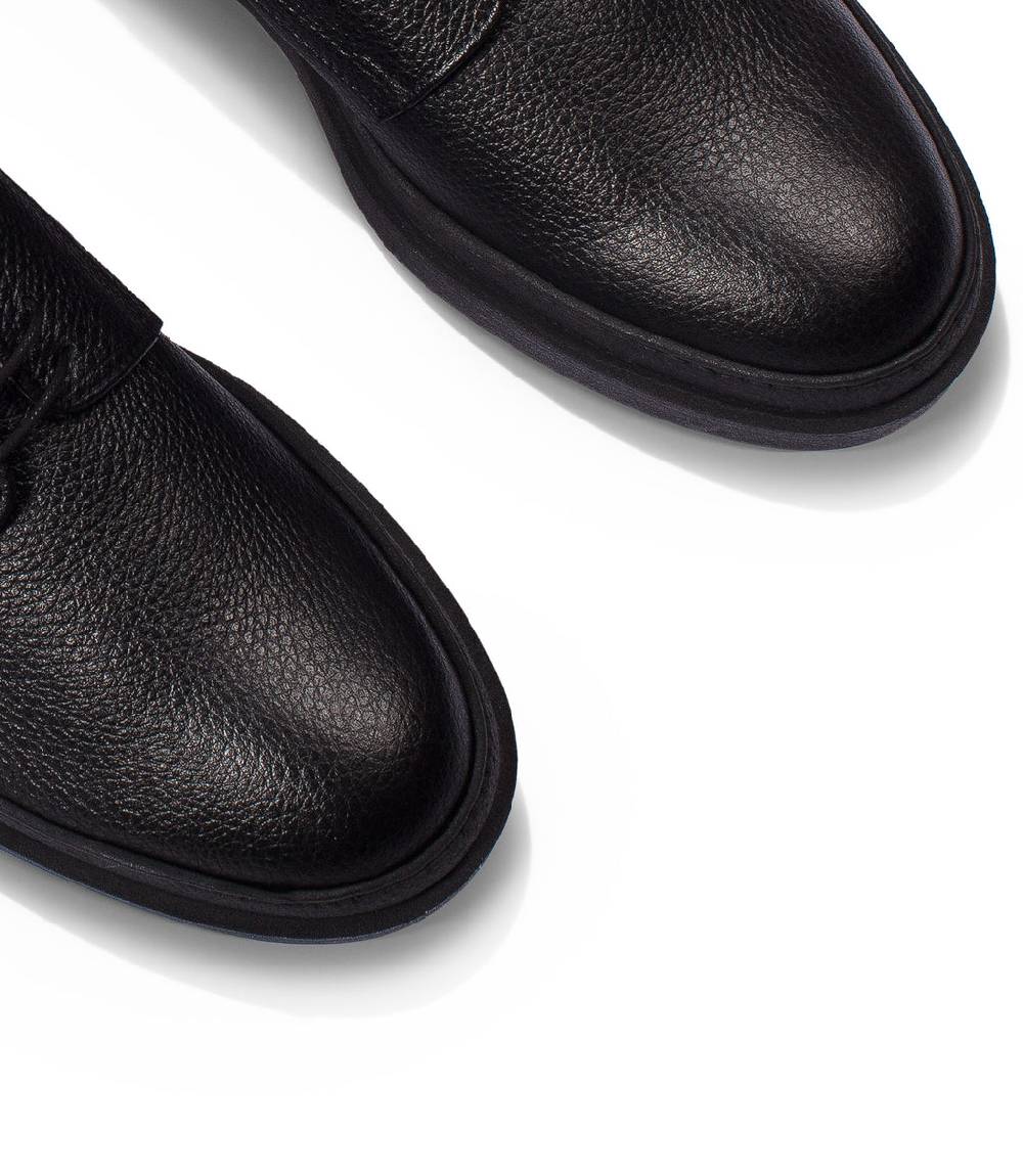 Loriblu Derby in pelle nera In Vendita