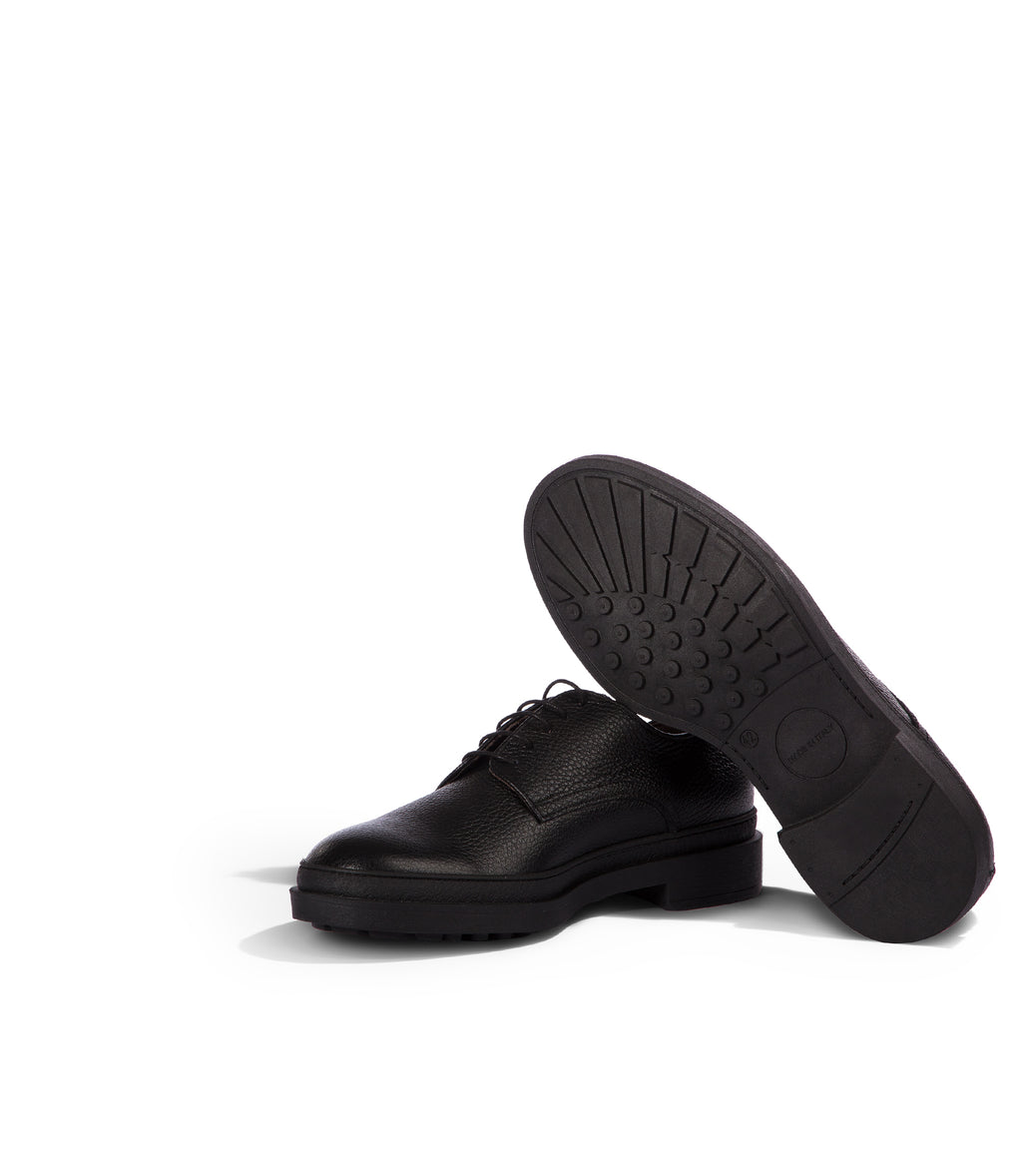 Loriblu Derby in pelle nera In Vendita