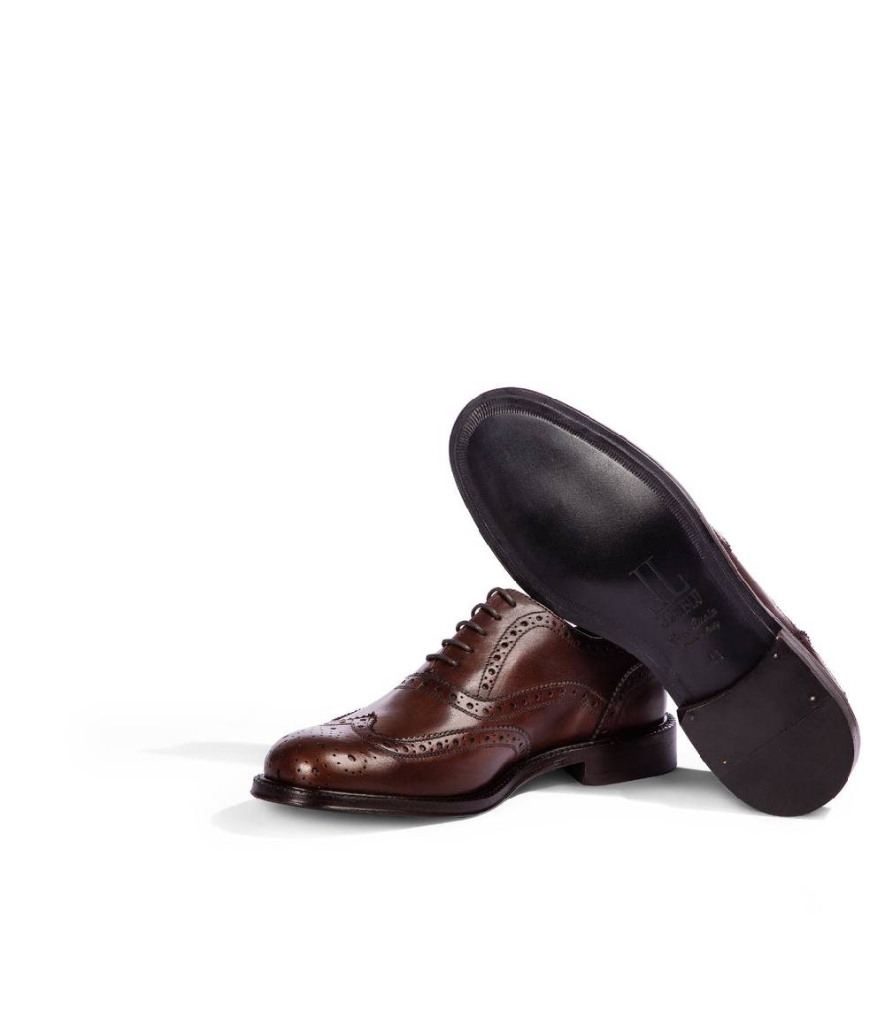 Loriblu Stringate oxford in pelle brogue marrone Offerta per la Festa della Mamma