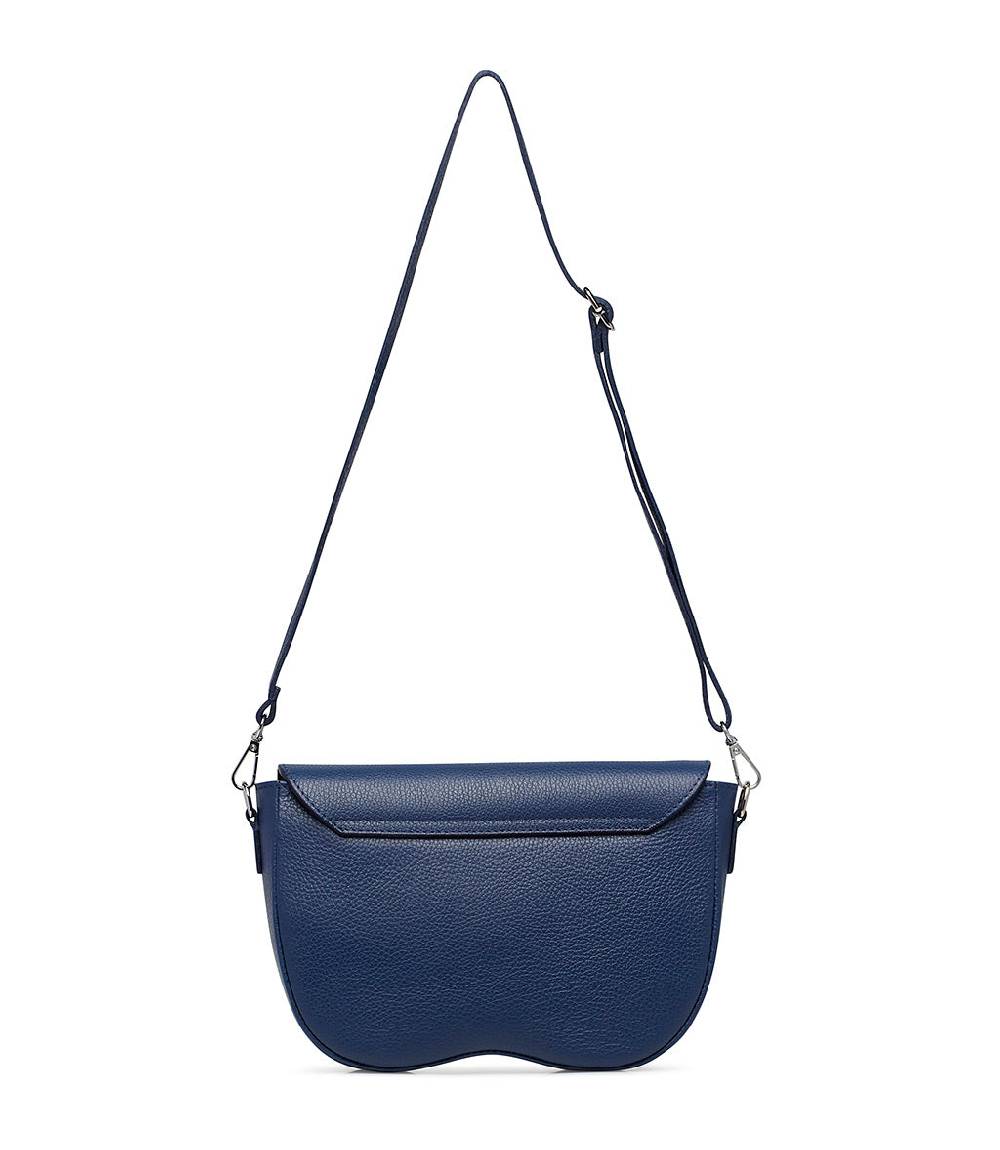 Loriblu Borsa a tracolla in pelle blu testurizzata Italia