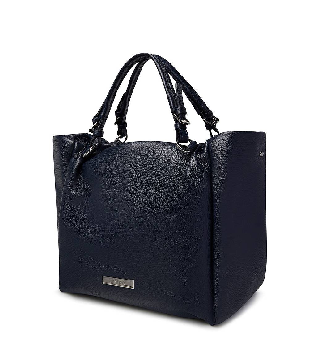 Loriblu Borsa in pelle martellata blu Offerta temporanea