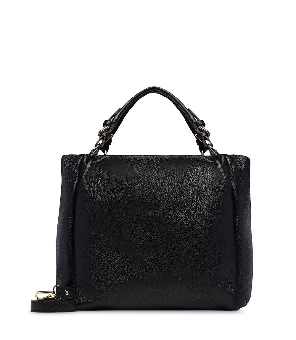 Loriblu Borsa nera in pelle martellata In Linea