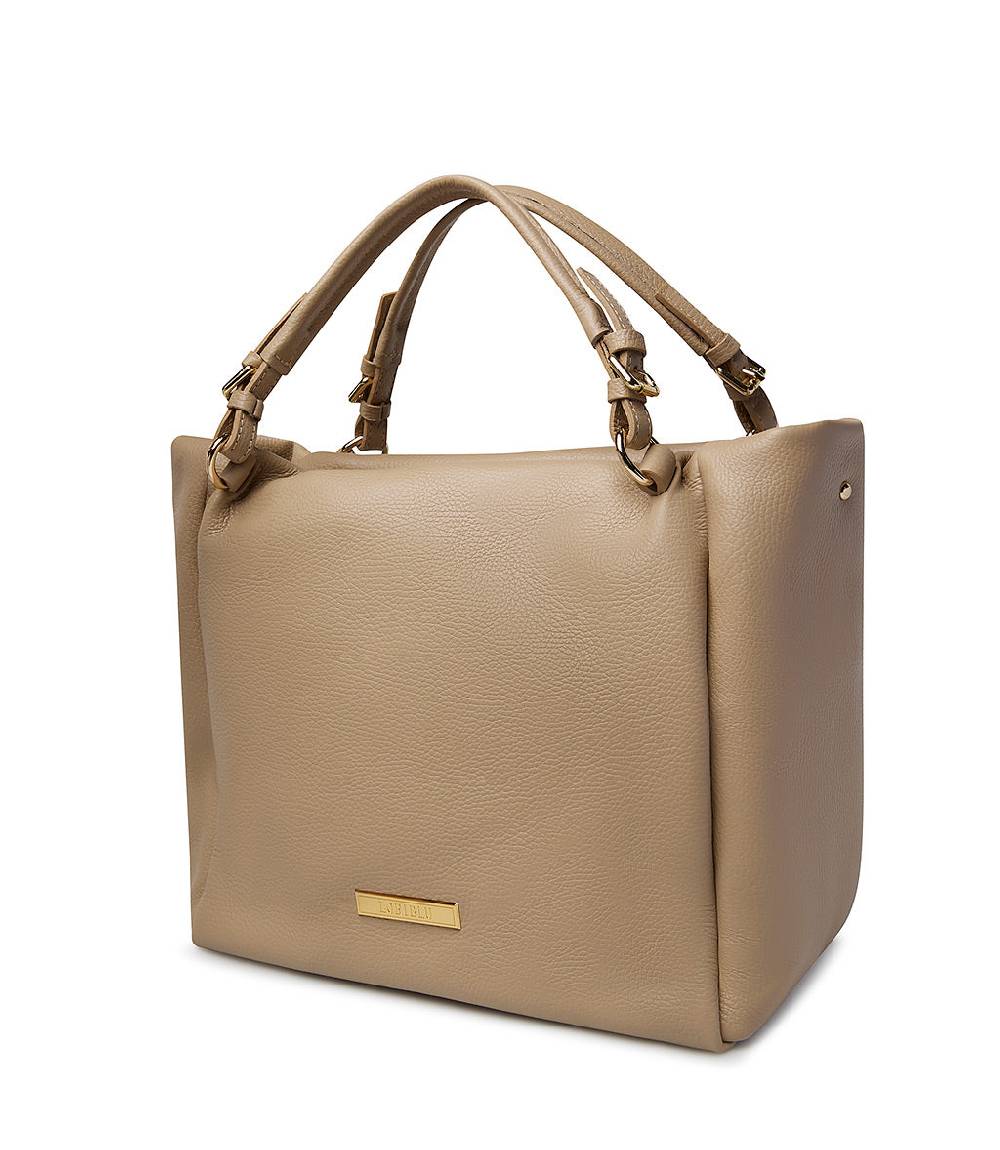 Loriblu Borsa beige in pelle martellata Nuovo