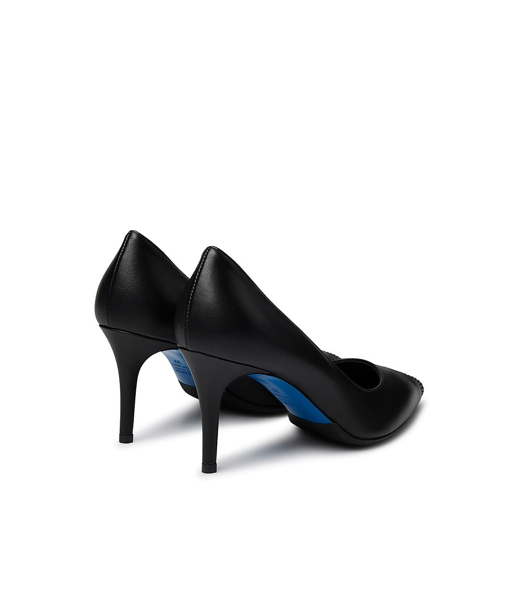 Loriblu Décolleté in nappa nera con cristalli Promozione
