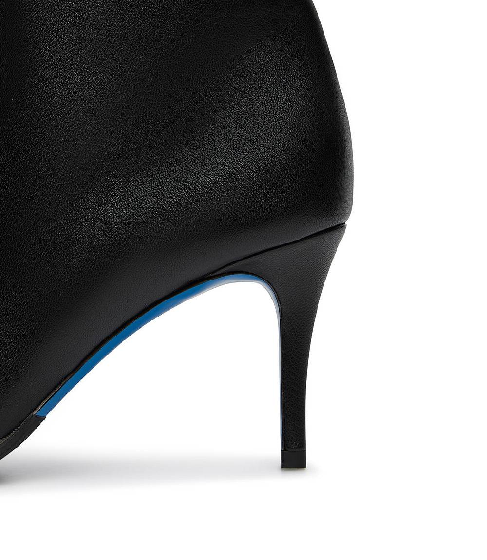 Loriblu Stivaletti in nappa nera con cristalli Soddisfazione Garantita