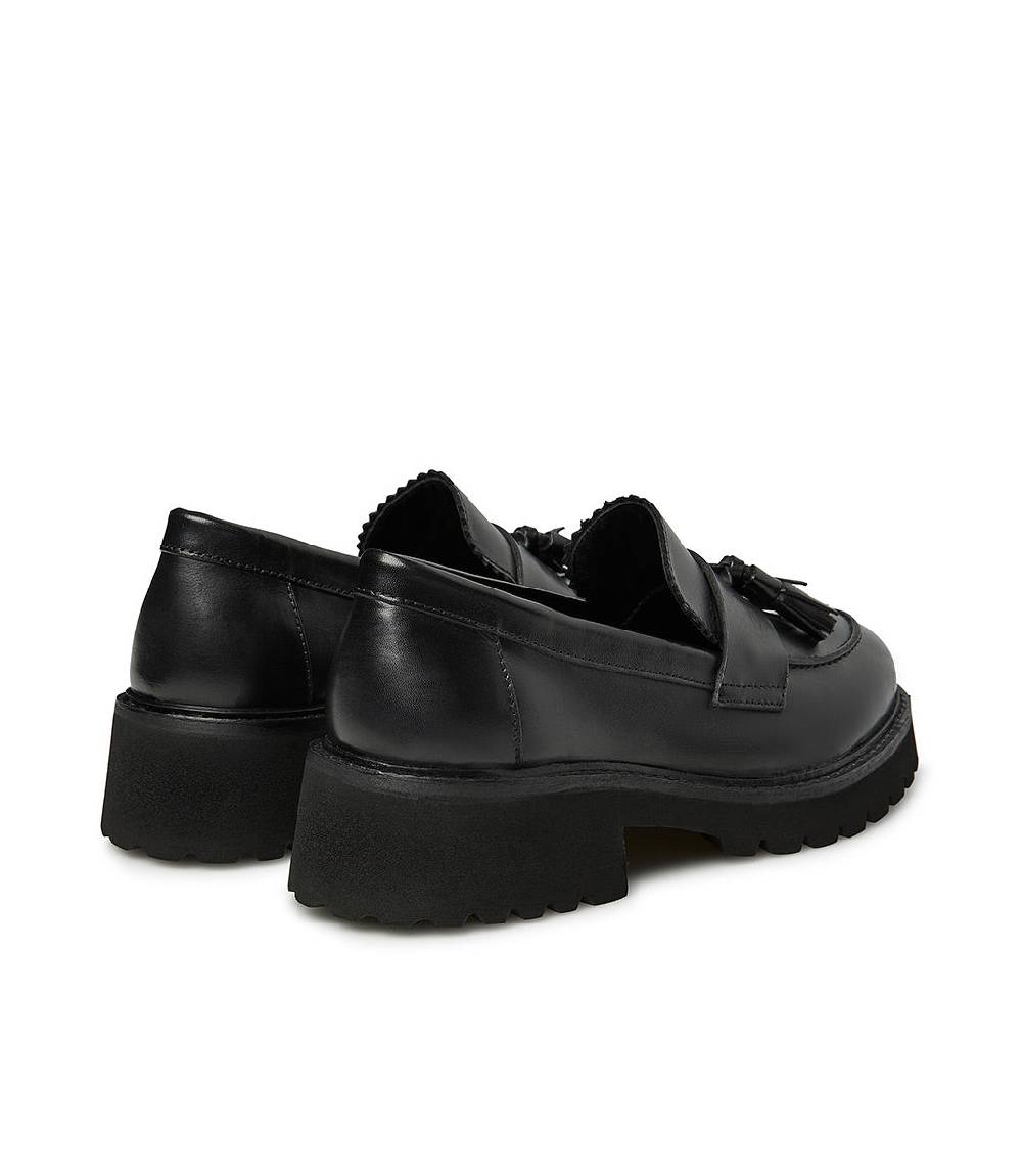 Loriblu Mocassini in nappa nera con nappine Only for today