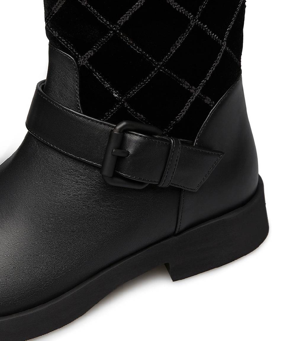 Loriblu Stivaletto in vitello e camoscio nero Duty-free