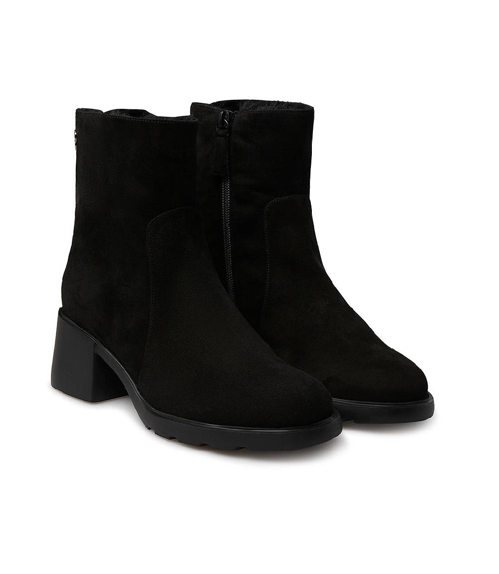 Loriblu Stivaletto in camoscio con fodera shearling Sconti questo mese