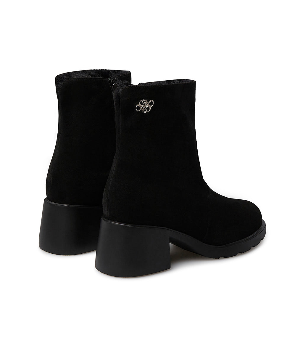 Loriblu Stivaletto in camoscio con fodera shearling Sconti questo mese