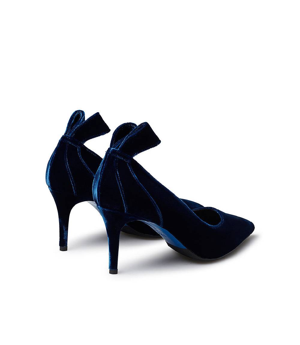 Loriblu Décolleté in velluto blu Italy