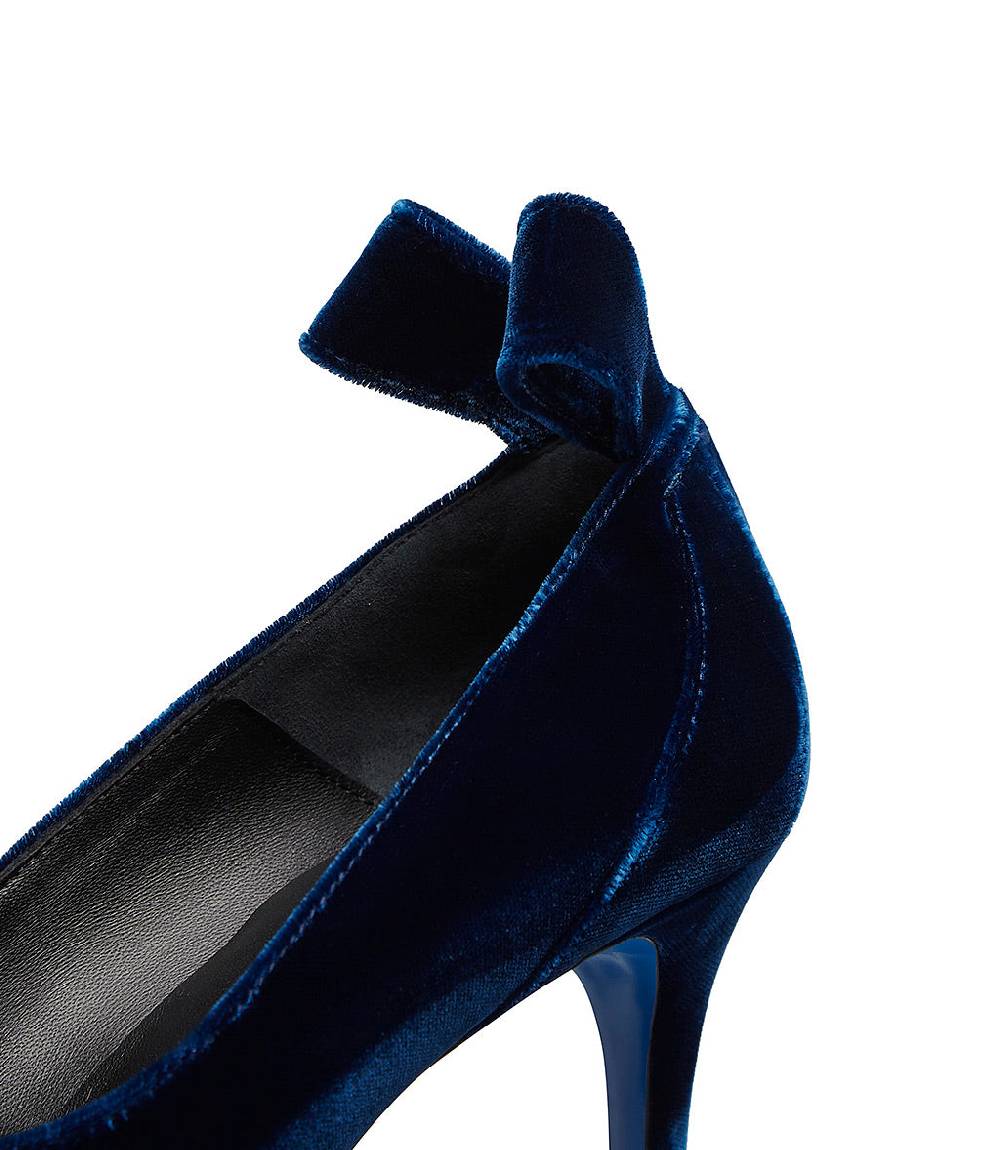 Loriblu Décolleté in velluto blu Italy