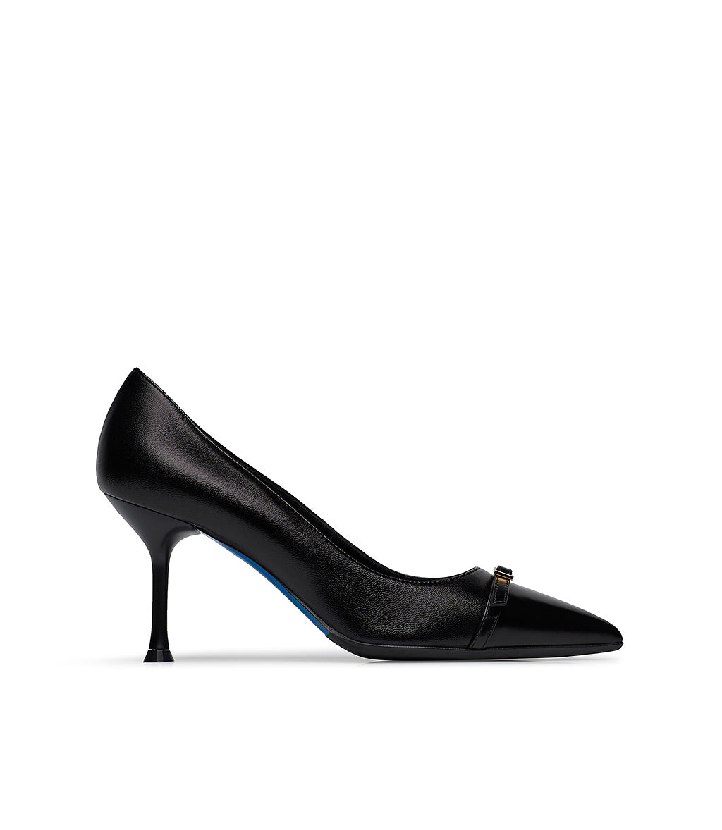 Loriblu Décolleté in nappa nera Sottocosto