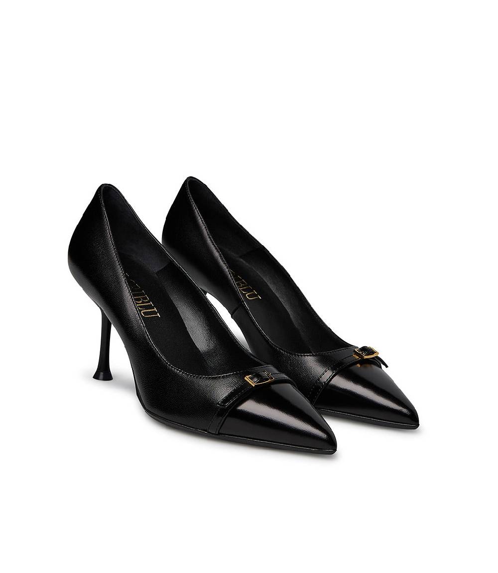 Loriblu Décolleté in nappa nera Sottocosto