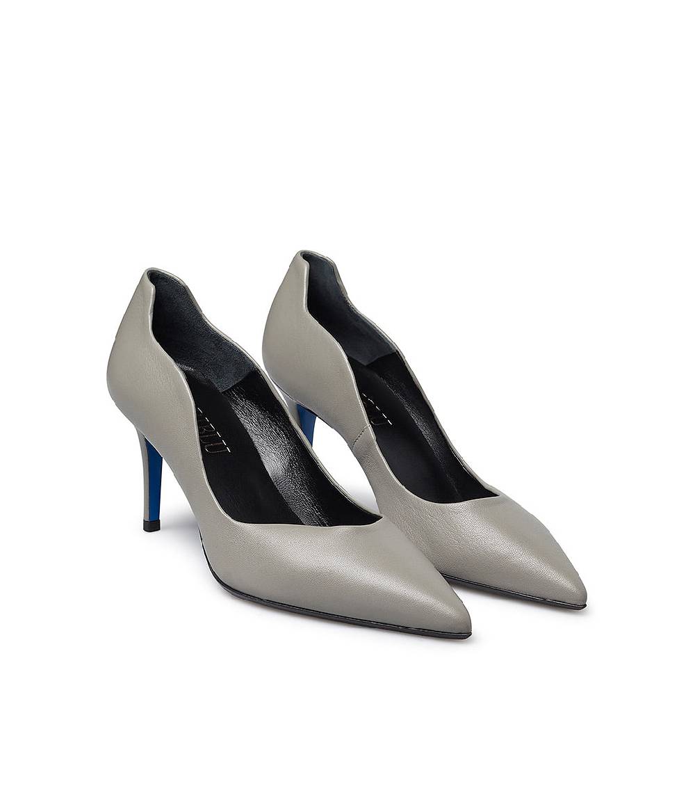 Loriblu Décolleté onda in nappa grigio Vendita Calda