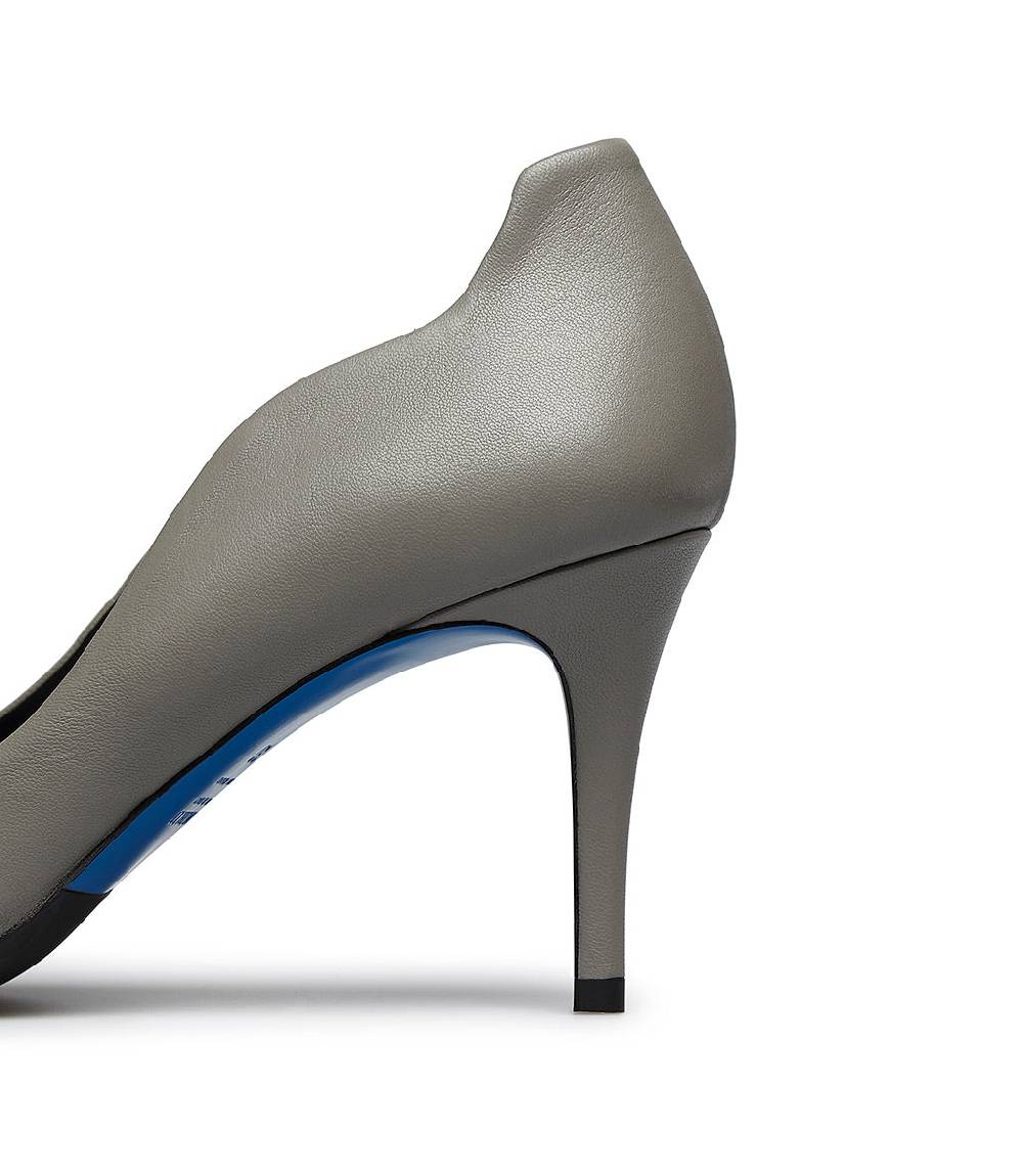 Loriblu Décolleté onda in nappa grigio Vendita Calda