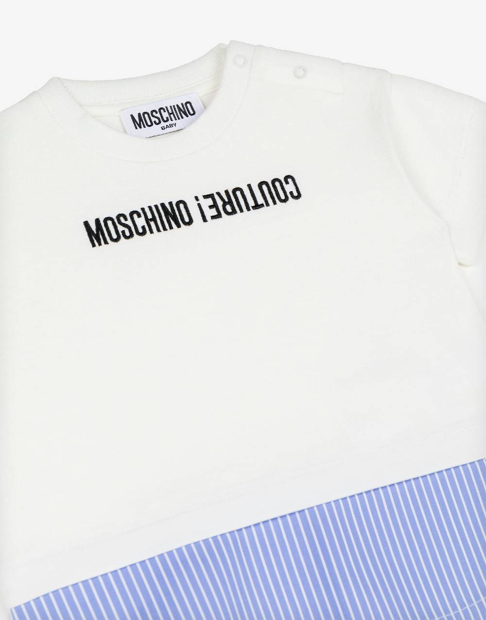 Love Moschino T-shirt in jersey Upside Down Logo Promozione temporanea