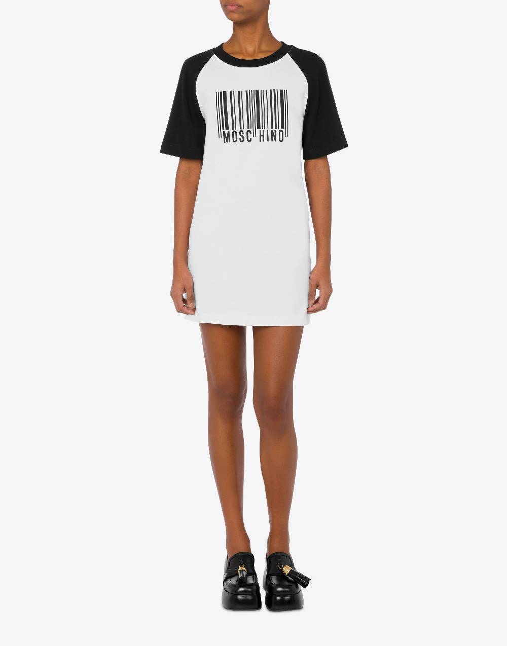 Love Moschino Abito in interlock Barcode Presa