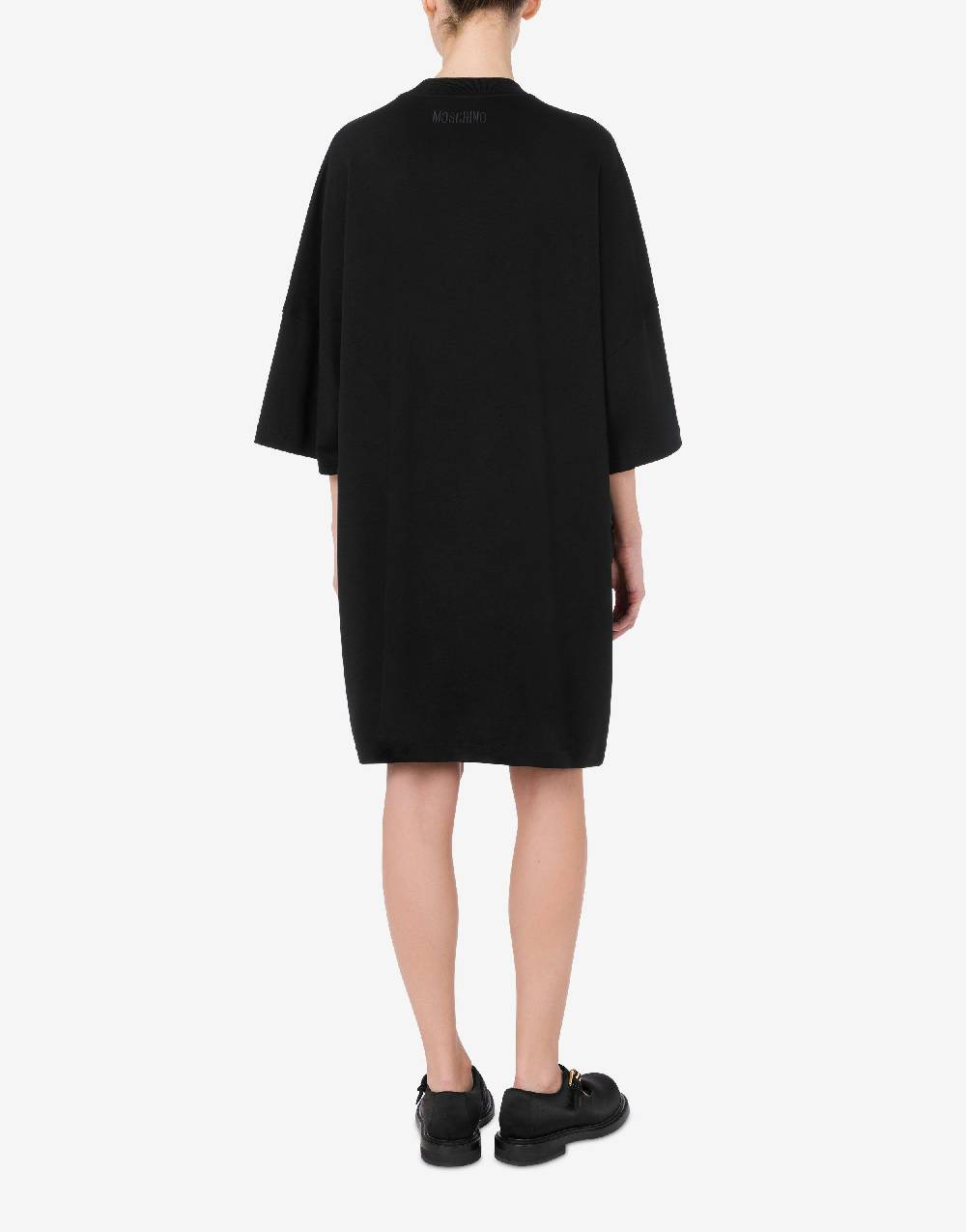 Love Moschino Abito in interlock di cotone Peace & Pearls Offerta