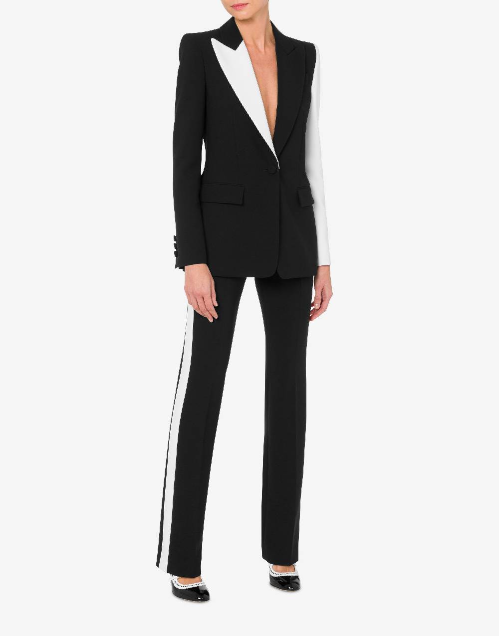 Love Moschino Giacca Black and White Hotsell