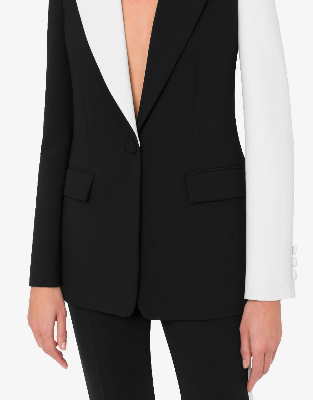 Love Moschino Giacca Black and White Hotsell