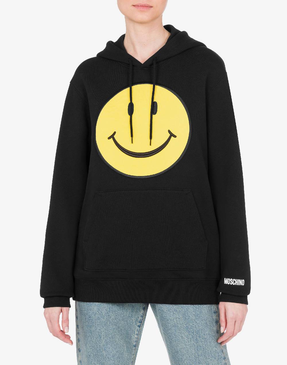 Love Moschino Felpa in cotone organico Smiley® Promozione