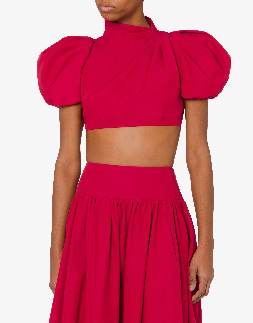 Love Moschino Camicia cropped con maniche a palloncino Sottocosto