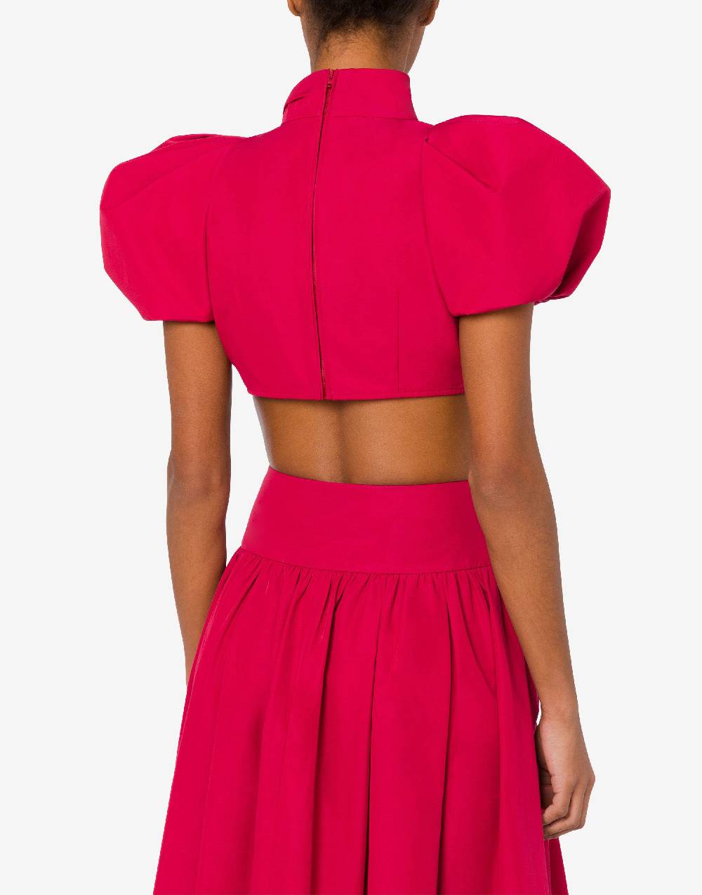 Love Moschino Camicia cropped con maniche a palloncino Sottocosto