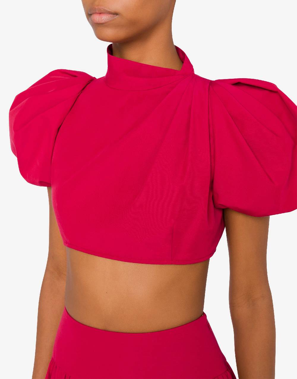 Love Moschino Camicia cropped con maniche a palloncino Sottocosto
