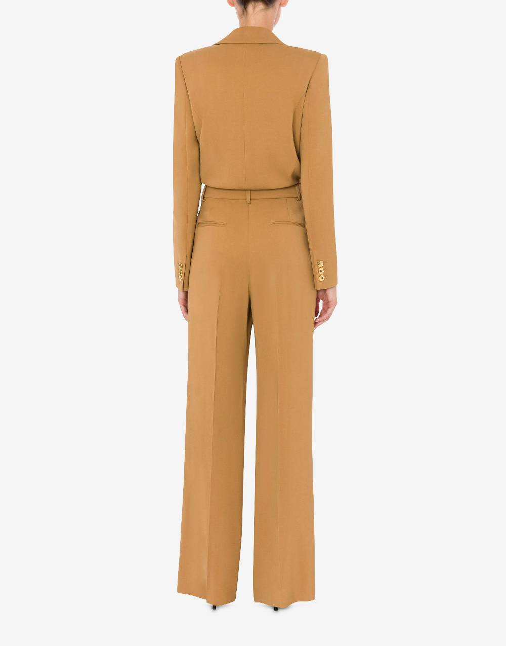 Love Moschino Tuta in diagonale di viscosa stretch Gold Buttons In Saldo