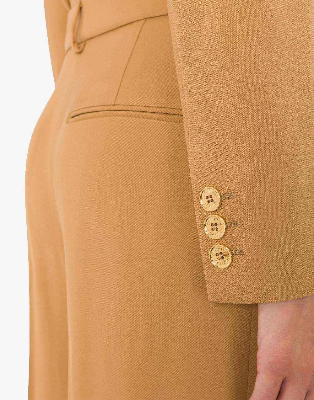 Love Moschino Tuta in diagonale di viscosa stretch Gold Buttons In Saldo