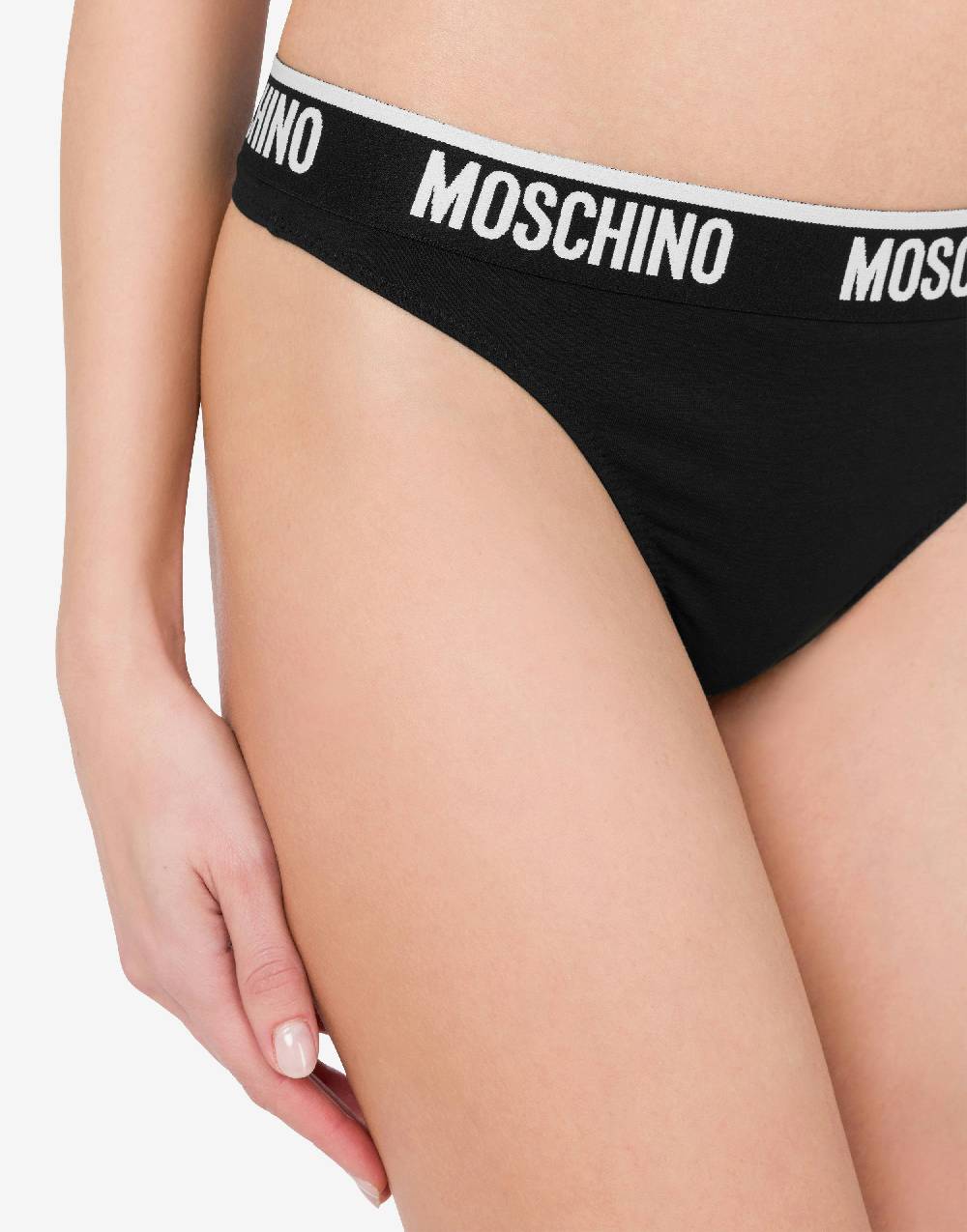 Love Moschino Perizoma in jersey stretch Elastic Logo Band Promozione