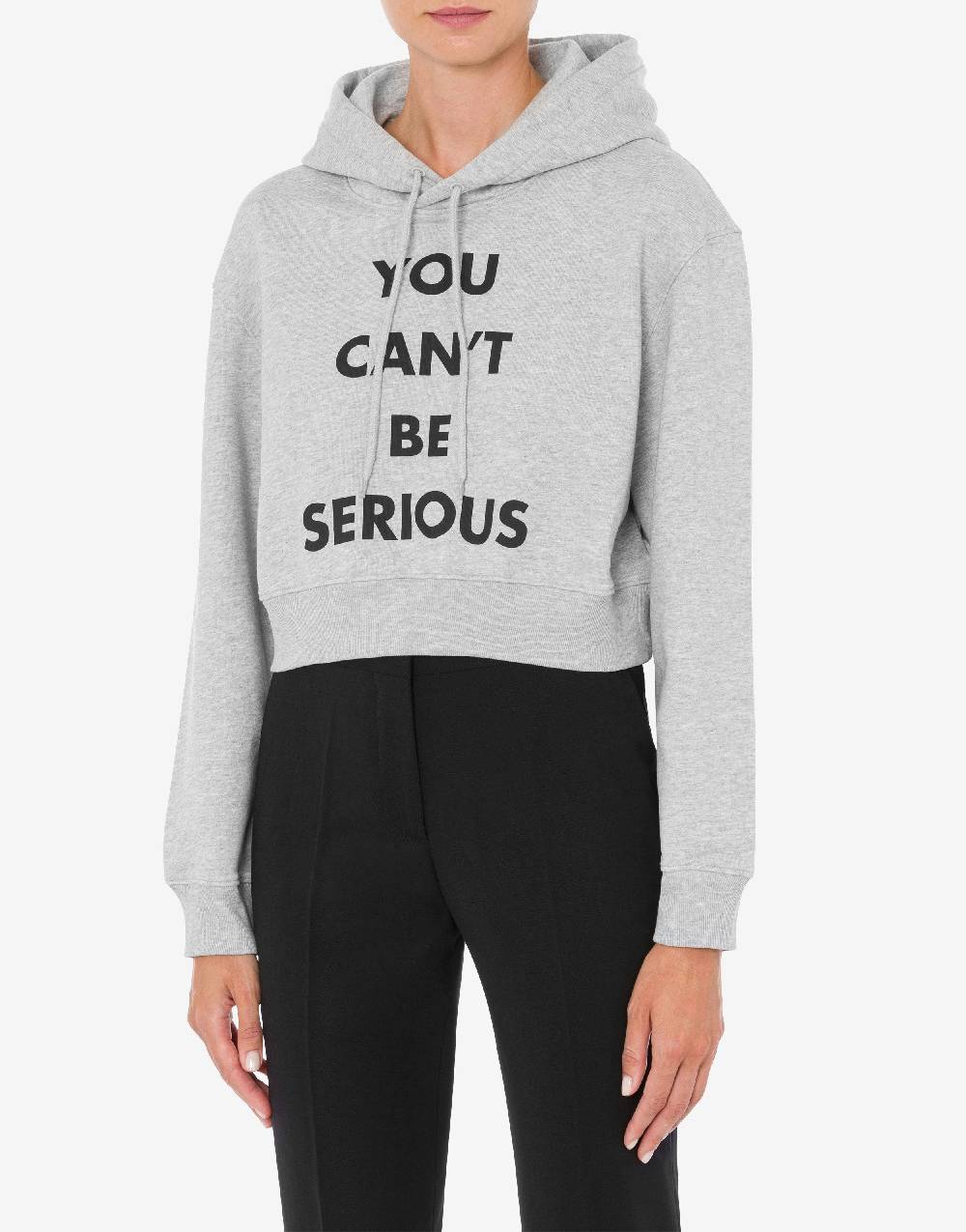 Love Moschino Felpa con cappuccio You Can't Be Serious Soddisfazione Garantita