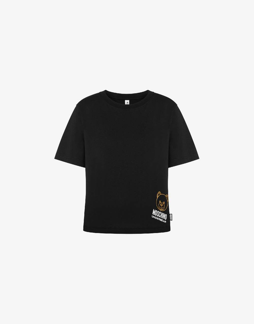 Love Moschino T-shirt in jersey stretch Flock Teddy Bear