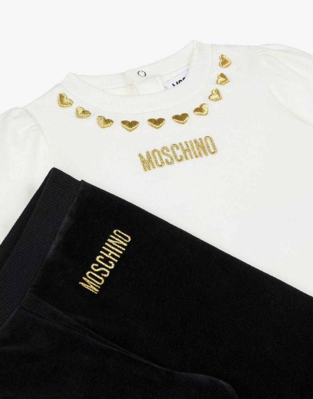 Love Moschino Completo tuta in felpa Gold Hearts Moda