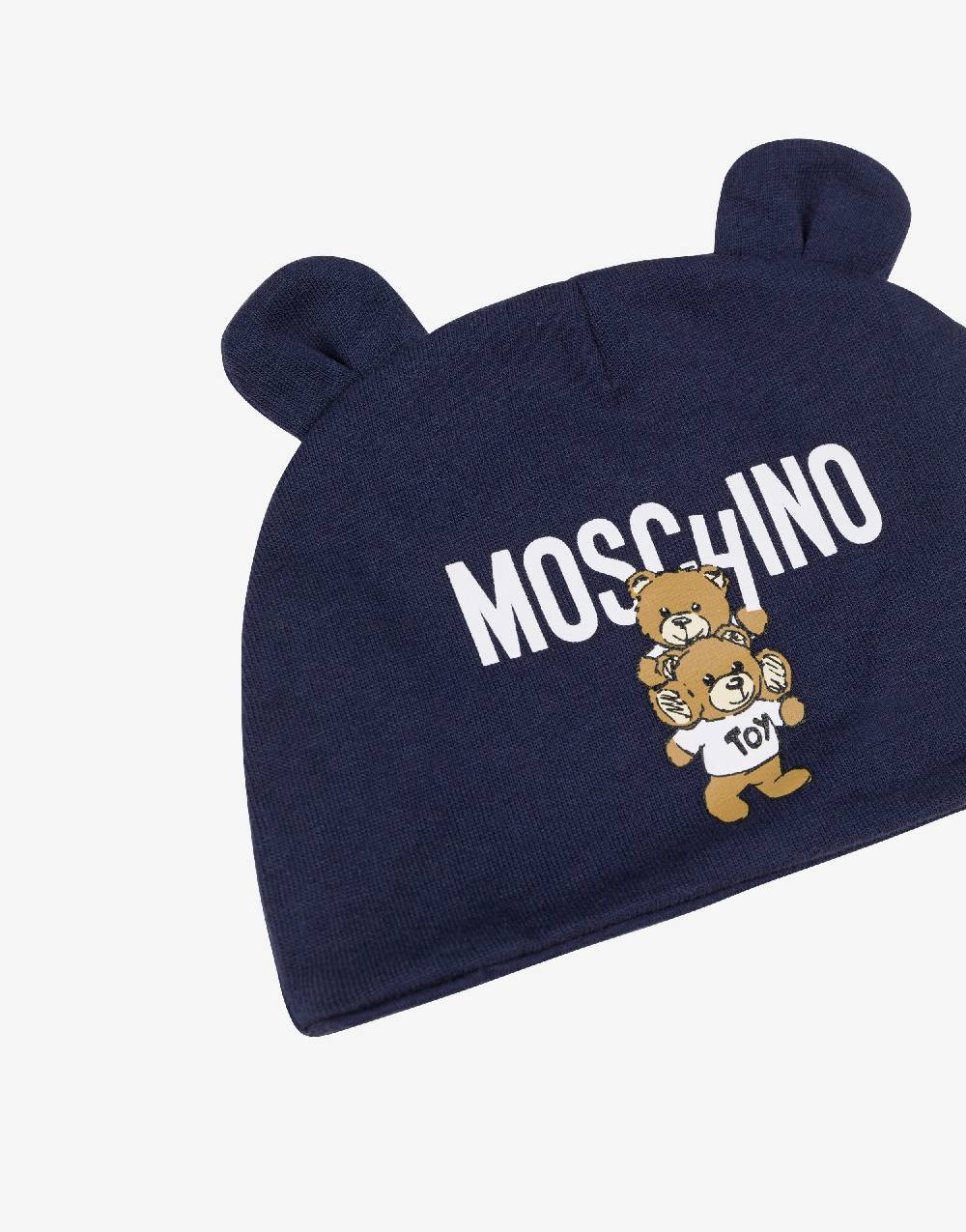 Love Moschino Cappello in felpa Teddy Logo Spedizione Gratuita