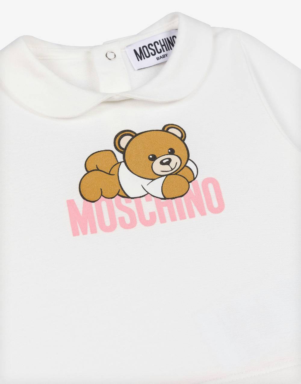 Love Moschino Tutina in cotone organico Teddy Logo Pezzi Unici
