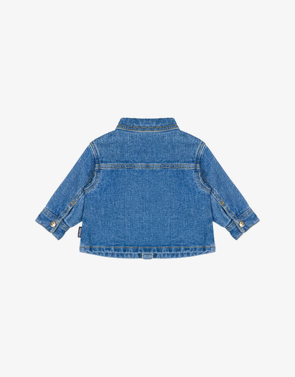 Love Moschino Camicia in denim stretch Teddy Patch Affare Del Giorno