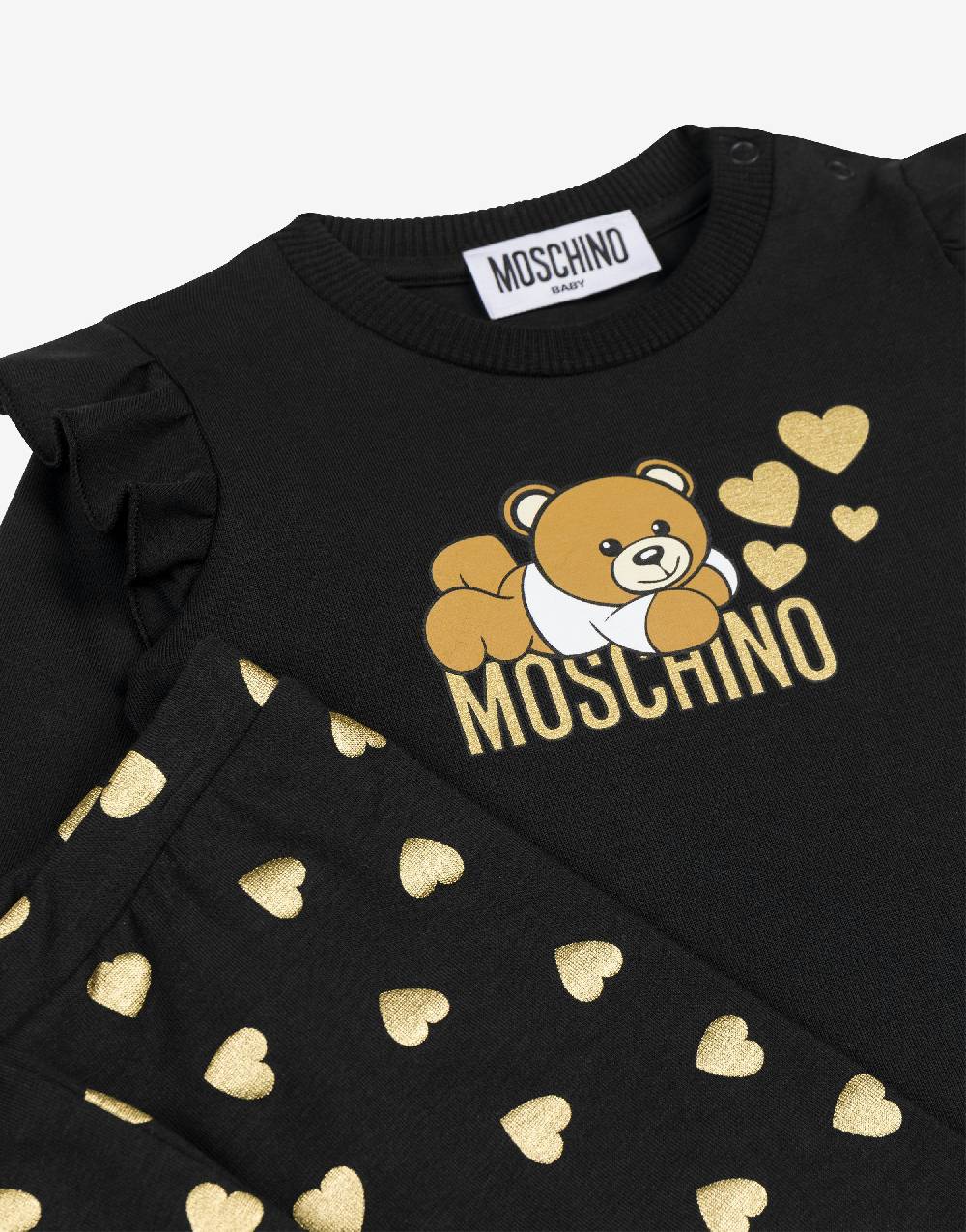 Love Moschino Completo t-shirt e leggings in jersey Lovely Teddy Bear Offerta