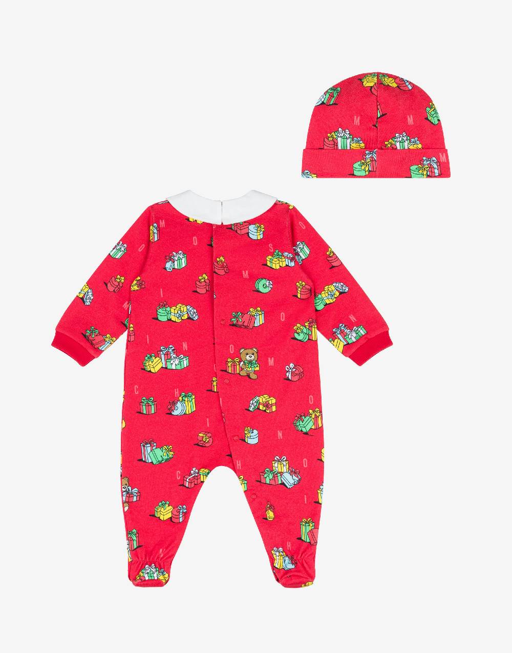 Love Moschino Set tutina e cappello Teddy Holiday In Vendita