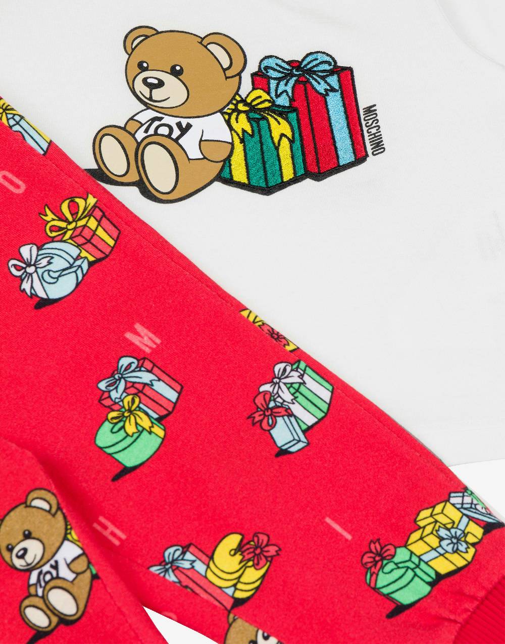 Love Moschino Completo t-shirt e leggings Teddy Holiday Saldi