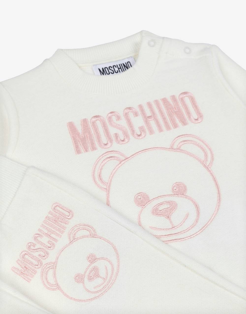 Love Moschino Completo tuta in felpa Teddy Embroidery Vendita Calda