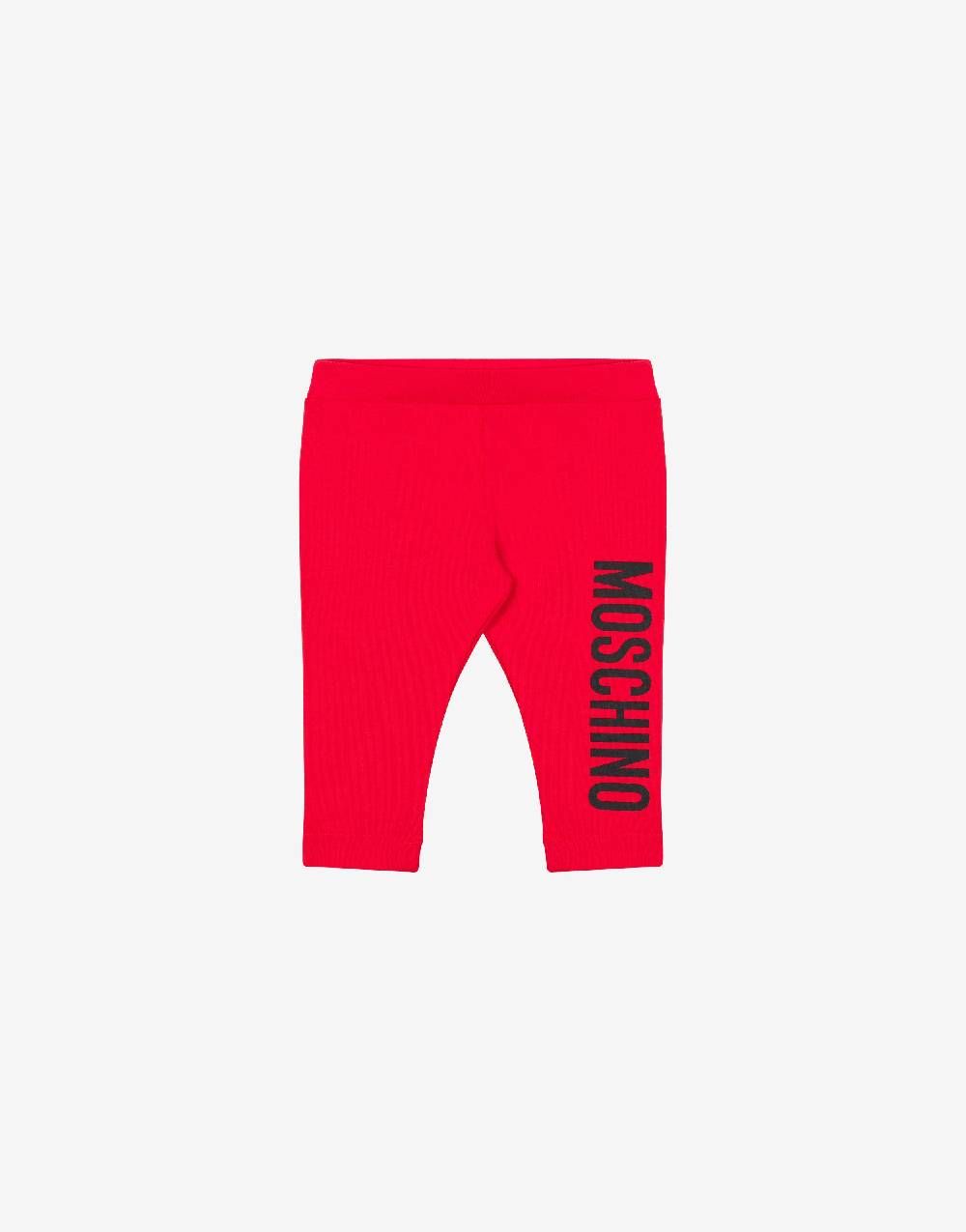 Love Moschino Leggings in jersey Logo Print Vendite Flash