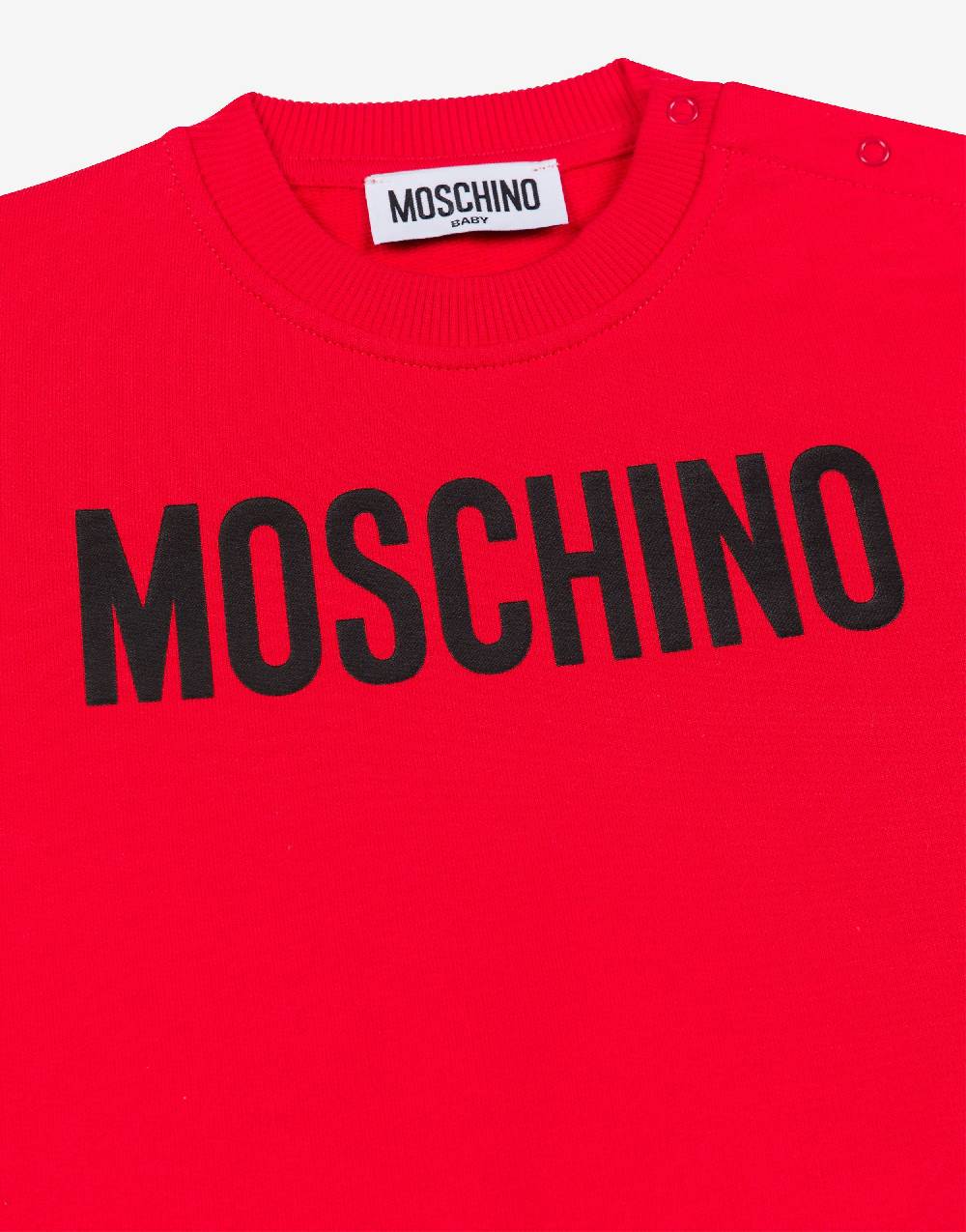 Love Moschino Felpa in cotone Logo Print Pezzi Unici